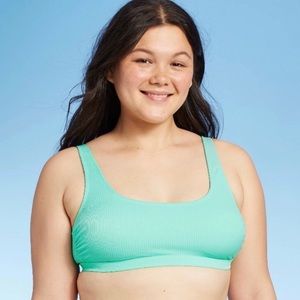 Xhilaration Sustainably Made Ribbed Bikini Top